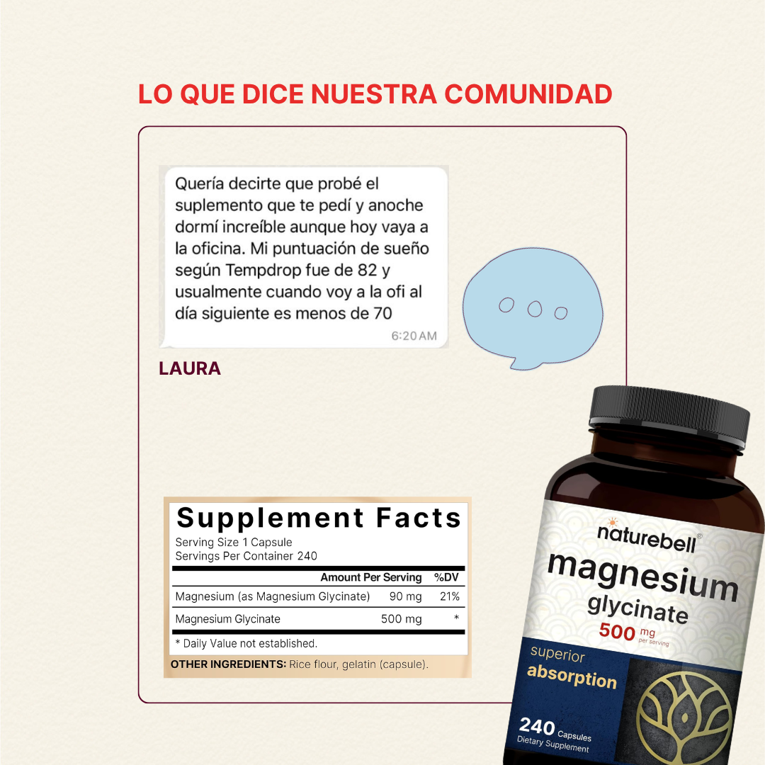 Magnesio Glicinato 500 mg | NatureBell