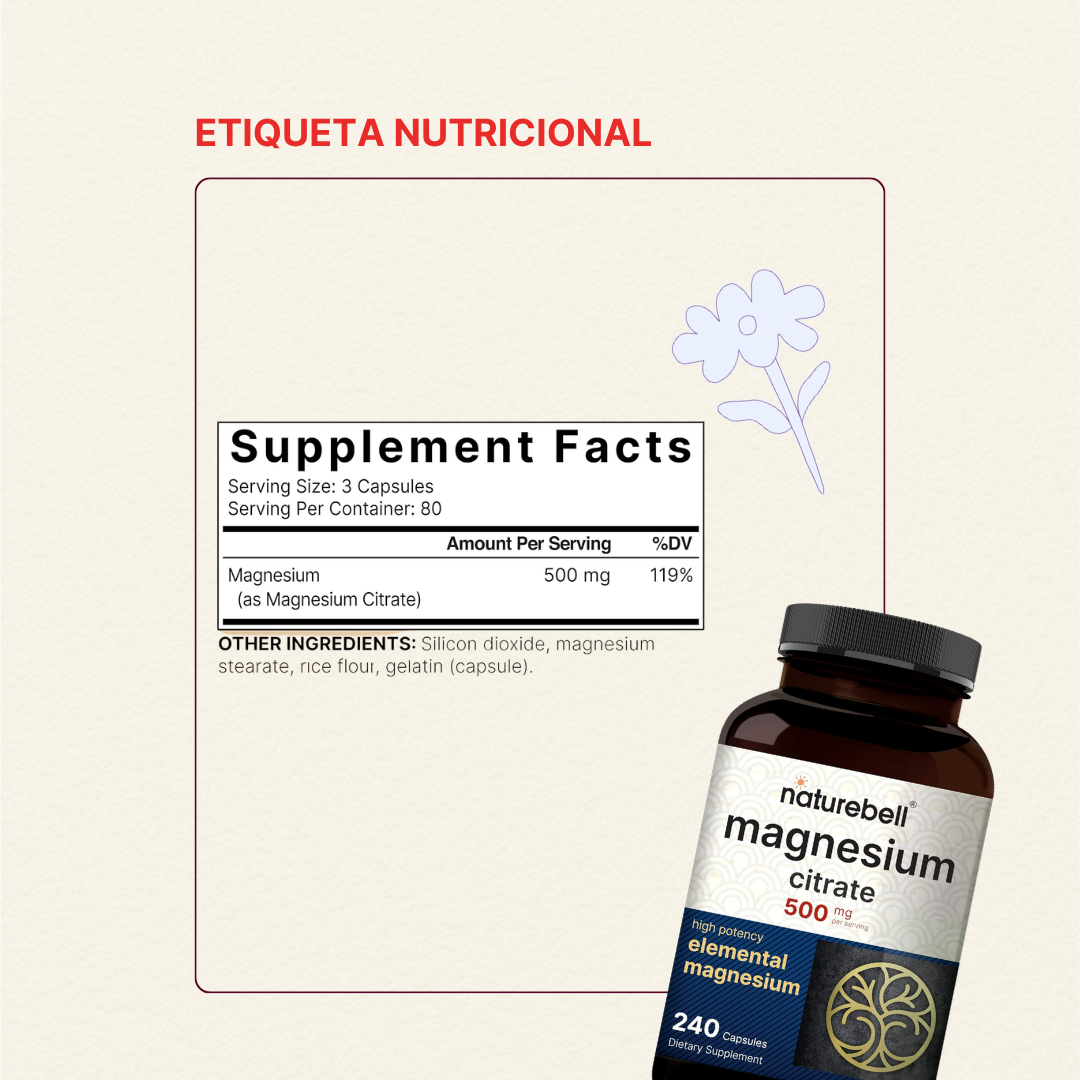 Citrato de magnesio Naturebell